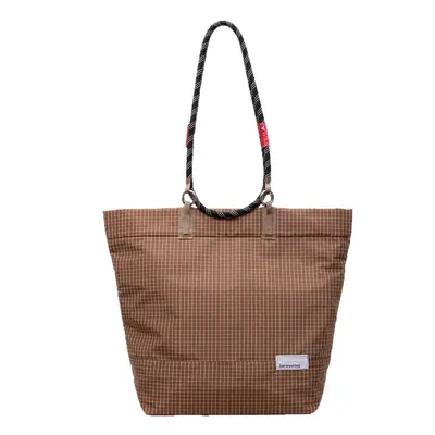 Einfache lässige Outdoor-Sport-Alltags-Pendel-robuste leichte großvolumige Unisex-Schulter-Handtasche mit Karomuster