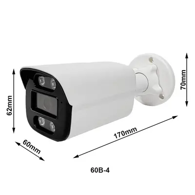 H265 ağ izleme kamerası 4K 8MP, POE, çift ışık, metal su geçirmez