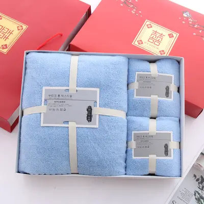 Korallen-Samtbadetuch 3er-Set mit Geschenkbox - 7
