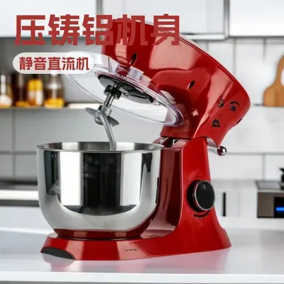 Food mixer 6.5-8 L, aluminum housing, silent DC motor - 5