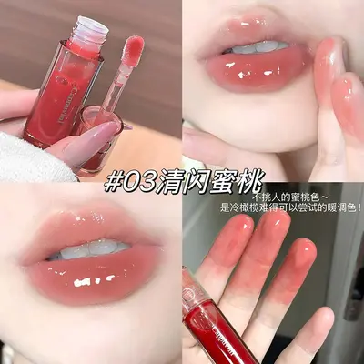 CAPPUVINI Juicy Moist Glossy Lip Gloss, блеск для губ с ярким зеркальным сиянием и эффектом объёма, в корейском стиле, доступная косметика отечественного производства - 8