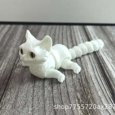 3D Baskı Sevimli Kedi Yavrusu Figürü, Çocuklar İçin Dekoratif Süs - 10
