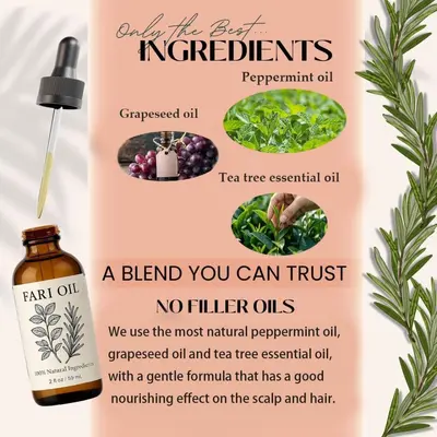 Hair Care Serum Oil, Gentle Scalp Care, Shine and Smoothness