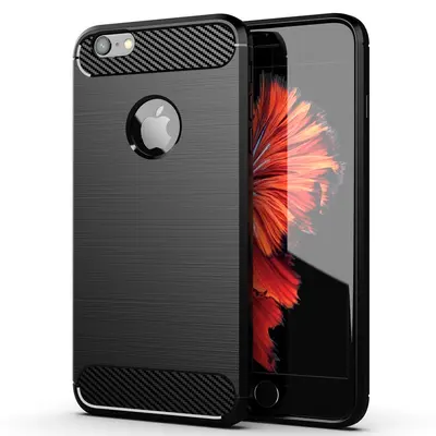 iPhone 6 Plus TPU soft case with brushed anti-drop design