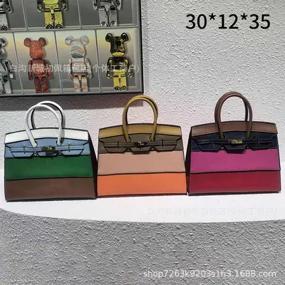 Kadın Patchwork Platin Çanta, Büyük Hacim, Minimalist Hafif Lüks El Çantası