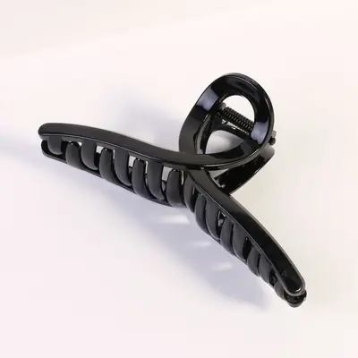 Black Grip Hair Clips Large Medium Small Handmade DIY Hair Barrettes Simple Versatile Back Head Bun Shark Clips Wholesale - 7