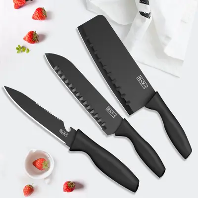 knife不锈钢刀套装切片多功能水果刀家用厨房七件菜刀刀具收纳 - 12