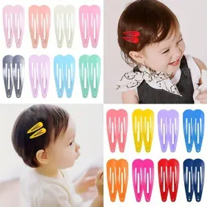 Kinder-BB-Haarklammern-Set, 20 Farben, 5 cm, Sprühfarbe - 6