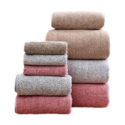 Handtuchset aus hochdichtem Korallenflor mit Bambusholzkohle