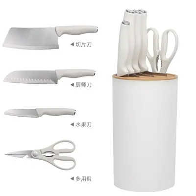 Home knife set, 5-piece including chef, slicing and fruit knives - 7