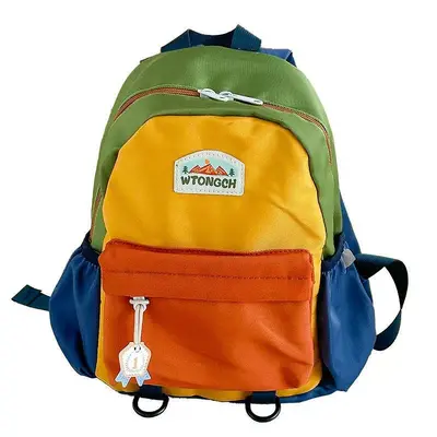 Children's Backpack, Colorblock Design, Kindergarten, Lightweight - 6