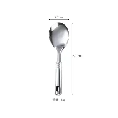Paslanmaz Çelik Sote Spatula ve Kepçe Seti, Balık Spatulası, Süzgeç - 11