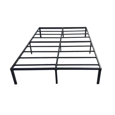 Durable Single Metal Platform Bed Frame, Folding Apartment Bed