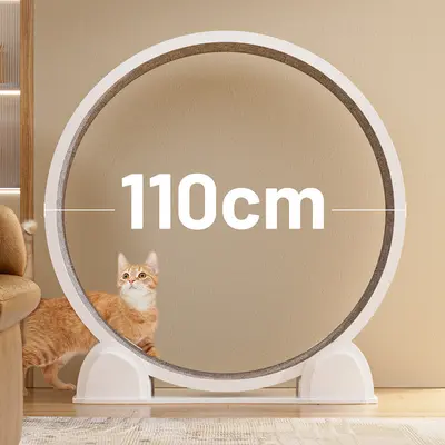 Akıllı dijital göstergeli ABS kedi koşu tekerleği, büyük çap, sessiz