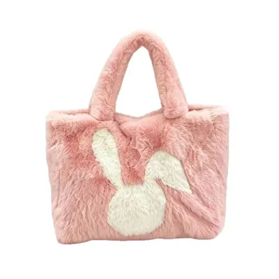 Peluş Kadın Tote Çanta, Büyük Hacimli, Özel Ölçü ve Renk Seçeneği - 6