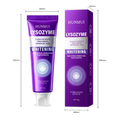 Lysozyme Whitening Toothpaste, Removes Yellowing and Bad Breath - 6