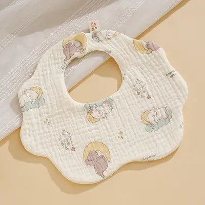 Saliva towel type A baby bib pure cotton gauze soft adjustable wholesale baby supplies child bib - 13