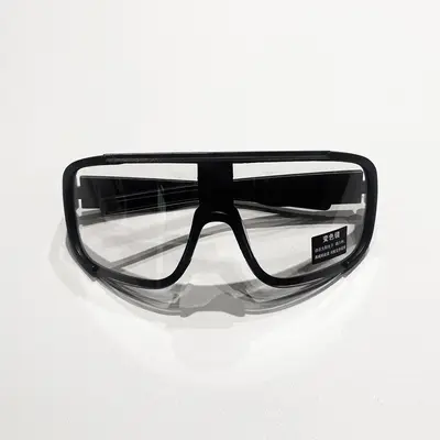 Outdoor-Radbrille, einteilig, winddicht, silberner Rahmen - 12
