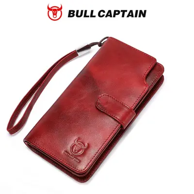 Niu Captain Erkek Hakiki Deri Uzun Cüzdan, Çıtçıtlı, Ehliyetlikli - 8