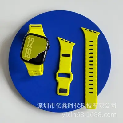 Irregular Cut Single-Pin Silicone Band for Apple Watch 9, 10, S11, Ultra - 11