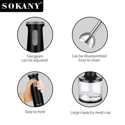 SOKANY 5-in-1 Hand Blender, EU Standard