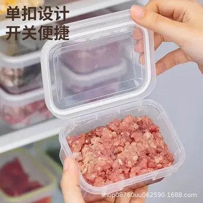 Frischhaltebehälter Lagerbehälter Obst luftdicht versiegelt Portionierbar mikrowellengeeignet Gewürzbox Erwachsene Lebensmittelqualität PP Kühlschrank Organizer