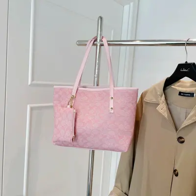 Women's Minimalist Tote Bag, Large Capacity, Elegant Commuter Style - 11