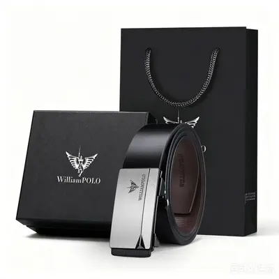 Emperor Paul Genuine Leather Men's Belt with Alloy Buckle Waist Band Guangzhou Men's Luxury Wholesale - 10