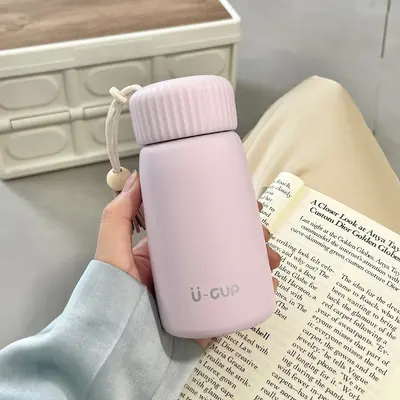 Kore Tarzı Mini Termos Bardak Kızlar İçin Taşınabilir 350 ml - 7