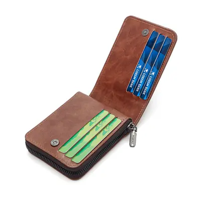 Men's Short Wallet, Large Capacity, Multifunctional with External Card Slot - 3