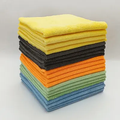 300 GSM mikrofiber oto kurulama ve cila bezi, sıcak kesim kenarlı