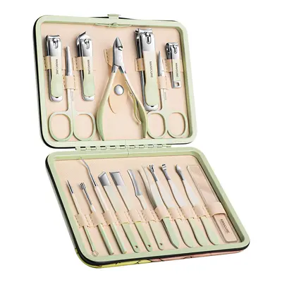 Stainless steel nail care set, manicure and pedicure