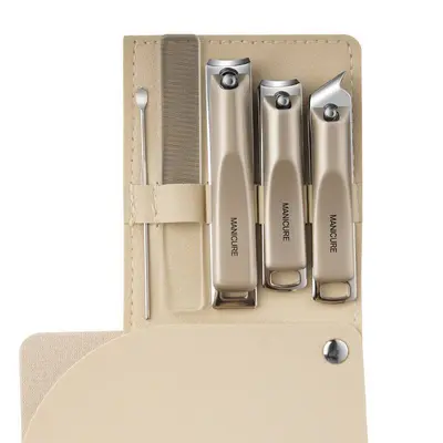 Nail scissors set, 4-piece, gradient color, rotating - 12