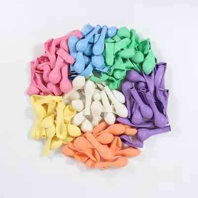 5 Inch Macaron Grid Matte Balloons Party Decoration