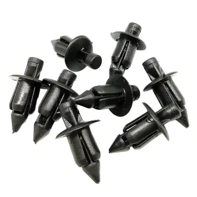 Honda Motosiklet Kaporta Perçin Tokası, 6mm, Siyah
