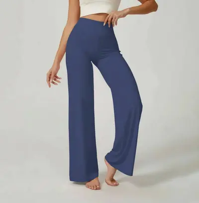 Damen-Yogahose, gerader Schnitt, po-hebend, schlankmachend, Schlaghose - 10