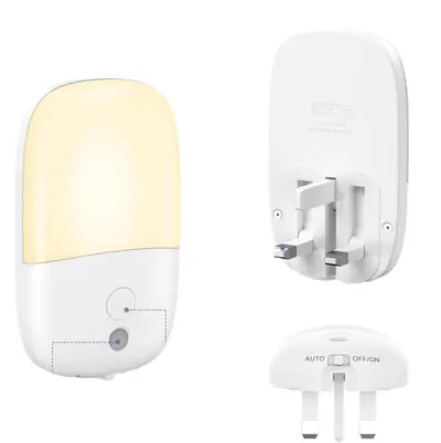 Plug-In Stepless Dimming LED Night Light, 670nm Red Light Therapy