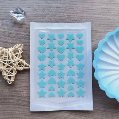Colorful Acne Patches, Hydrocolloid, Transparent, Individual Packs - 9