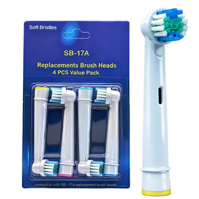 Nötr dönen DuPont kıllı SB-17A elektrikli diş fırçası başlığı Oral B nötr yedek diş fırçası başlığı