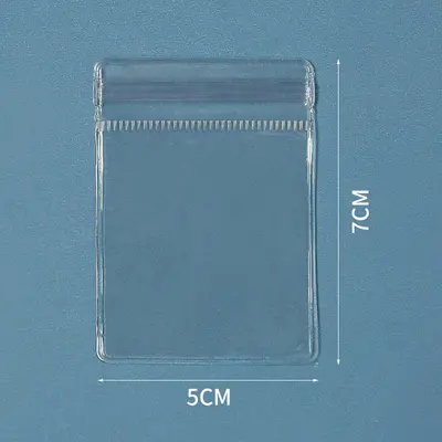 PVC-Schmuckaufbewahrungstasche, selbstverschließend, transparent, staubdicht - 9