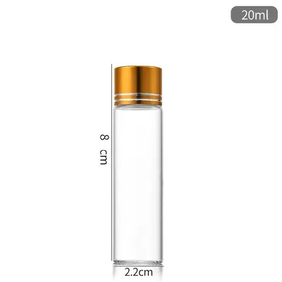 22mm Small Neck Glass Bottle with Cap, Capsule and Wish Bottle for Sub-Packaging - 13