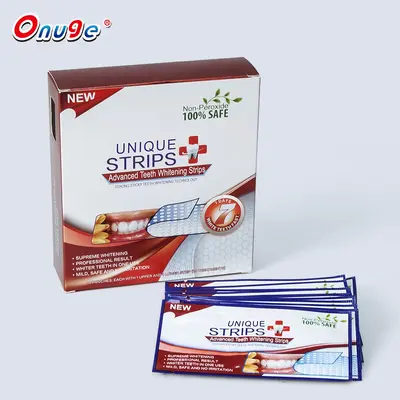 OuNuojie Teeth Whitening Strips, Hydrogen Peroxide-Free Dry Type - 4