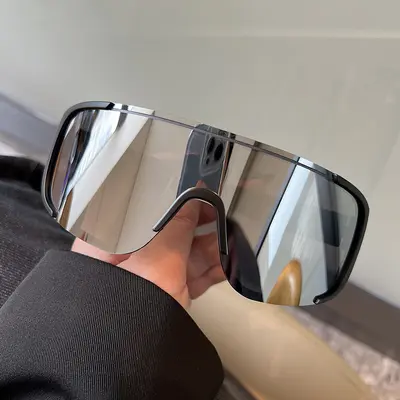 Night Cycling Glasses, Large Frame, Windproof, Clear Lens - 7