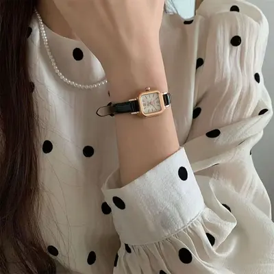 Women's Quartz Watch Leather Strap - 4