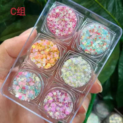 Glue-Free Glossy Gel Sequins and Glitter Powder for Stage Makeup - 9