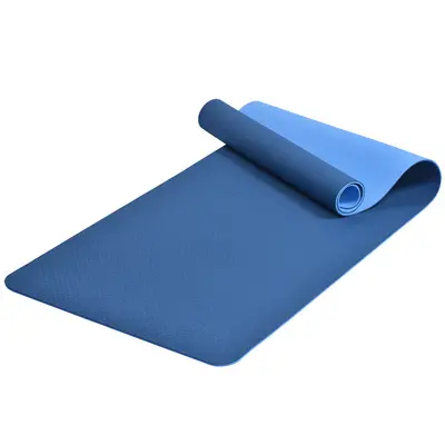 Çift renkli TPE yoga matı, kadınlar için, kaymaz - 9