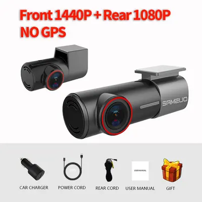 Shenyou U700 ön-arka çift kayıt sürüş kaydedici, 360° WiFi - 10