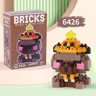 Micro Particle Building Block Figures, Kids Blind Box, Mixed Pack - 7