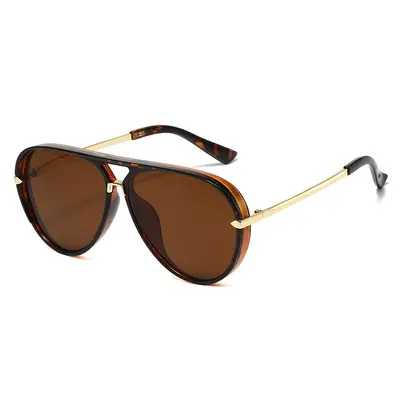 Unisex Double-Bridge Sunglasses, Large Frame, for Driving - 11