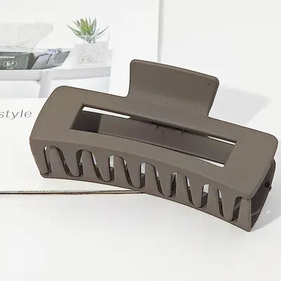 Oversized frosted hair clip women's hair clip square hair clip back of head hair accessories shark clip wholesale - 8